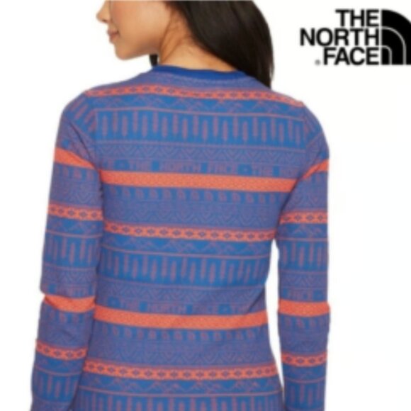 The North Face Fair Isle Nordic Waffle Long Sleeve Thermal Shirt Size Small - Picture 2 of 9